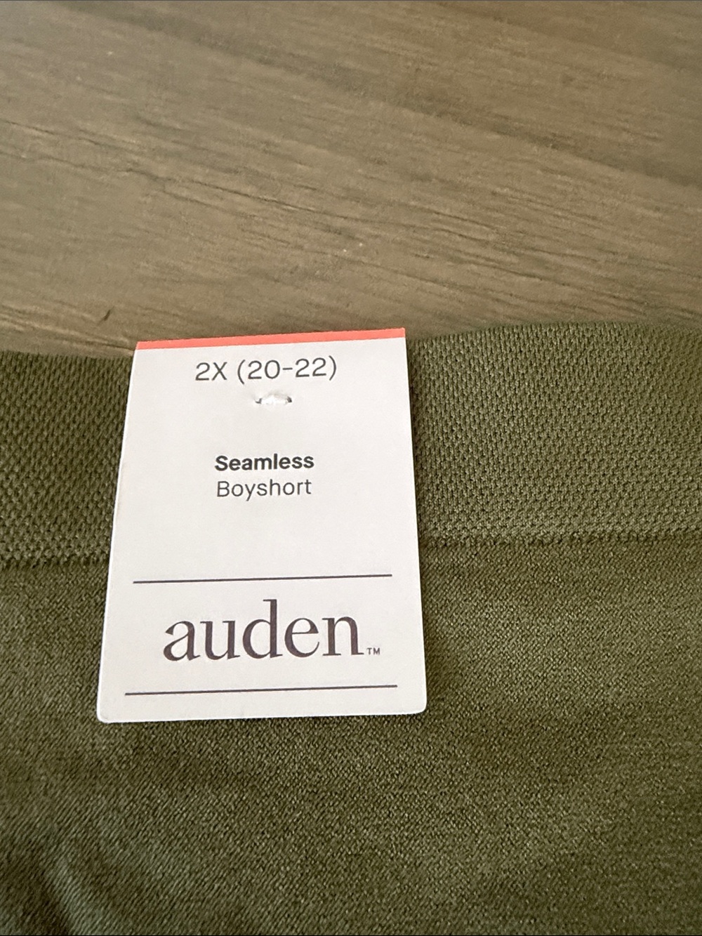 Auden Olive Seamless Boyshort panty - Picture 2 of 5